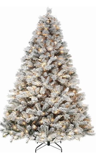 Warm white 6ft christmas tree - white,