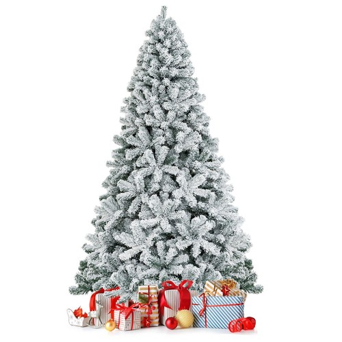 5ft snow flocked - snow, artificial