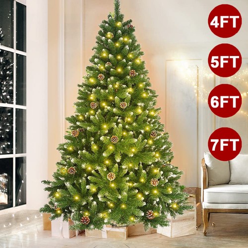 Snow frosted christmas tree - frosted,