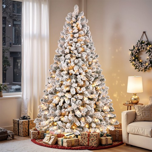 Snow flocked christmas - flocked,