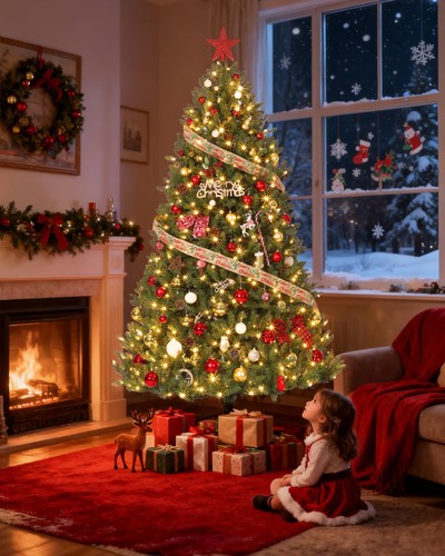 Christmas tree stand bushy - christmas, w/stand