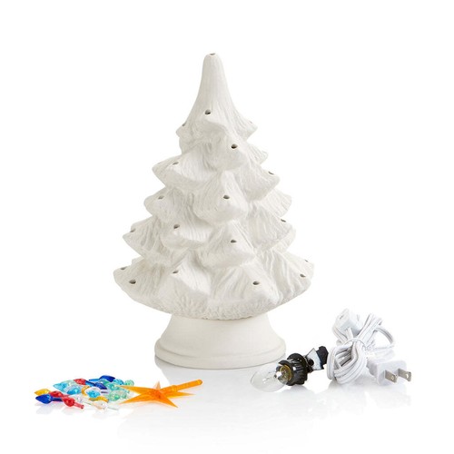 Christmas tree with plain - 17",