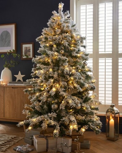 Pre lit aspen flocked - aspen, 7ft