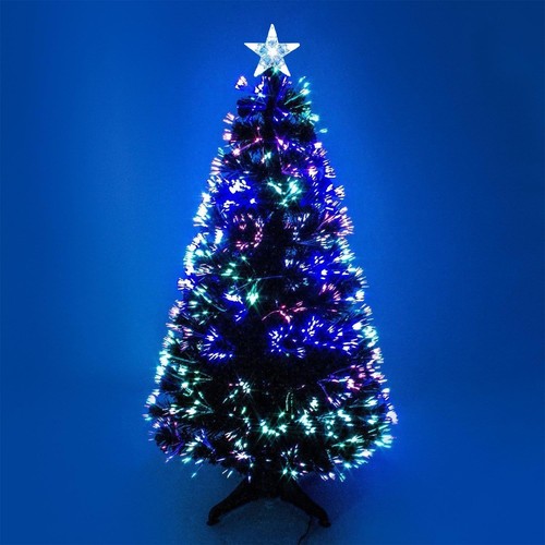 Pre lit fibre optic christmas - lit,