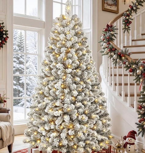 7ft pre lit christmas - 7ft, tree