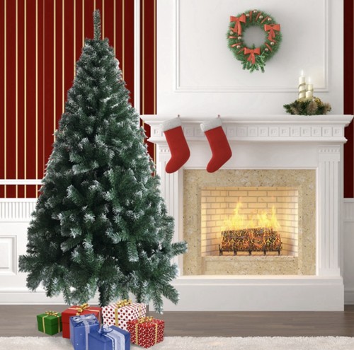 Snow flocked christmas tree - flocked,