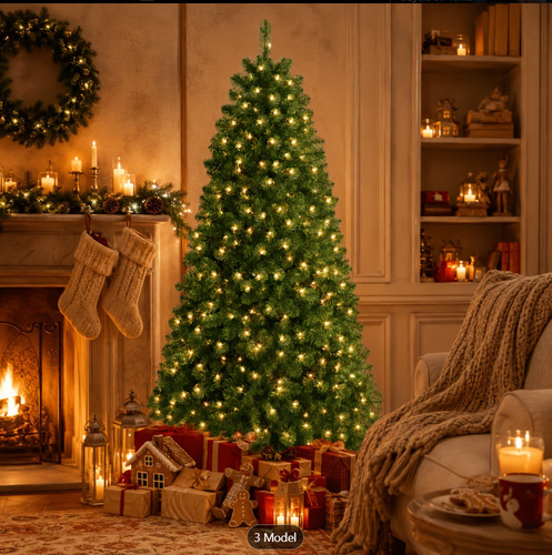 Christmas tree 150cm - tree,, pre-lit