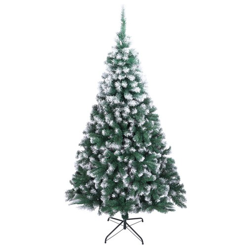 7ft snow flocked christmas - flocked,
