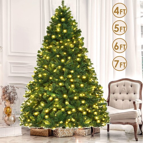 Christmas tree with led lights - christmas,