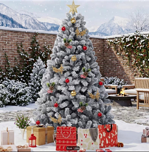 Flocked artificial christmas - flocked,