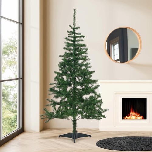 6ft green artificial christmas - green,