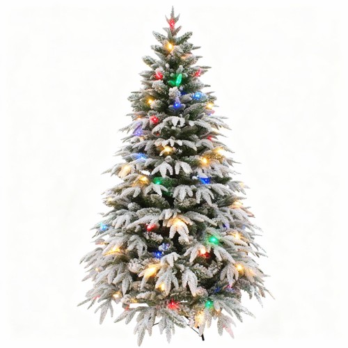 Pre lit christmas tree green - lit,