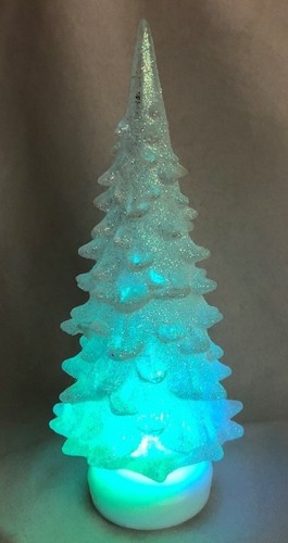 White lighted christmas - 6",