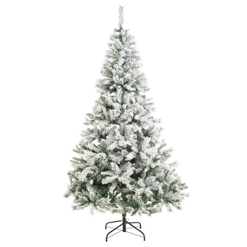 Snowy christmas tree 7ft full - snowy,