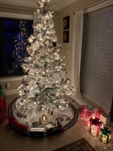 Christmas tree with - with, all