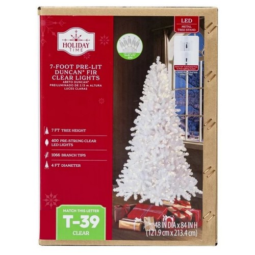 White christmas tree - white, /