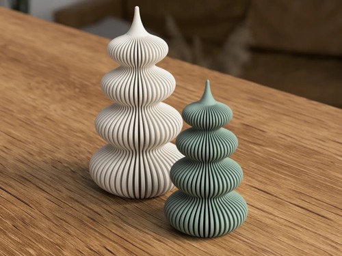 4in modern christmas tree - christmas, tree-