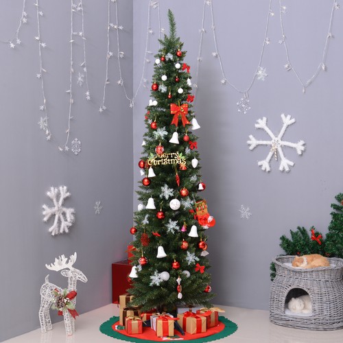 7ft green artificial christmas - green,