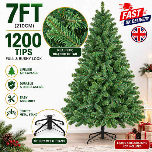 7ft artificial christmas - christmas, tree